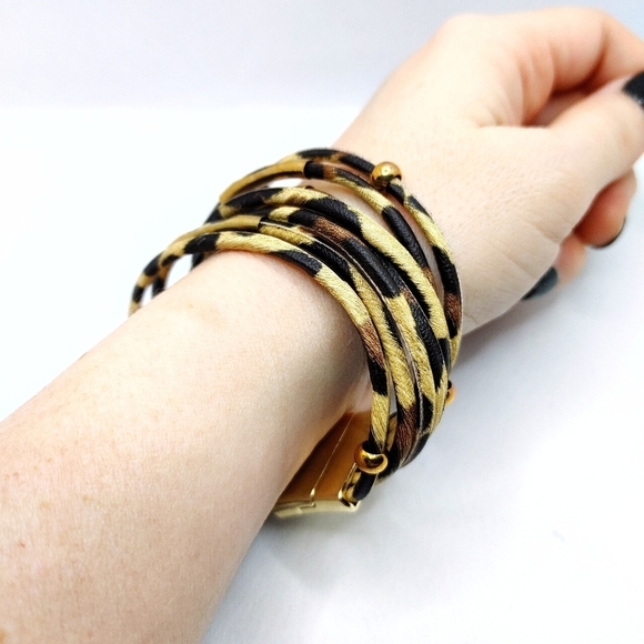 Boho Leopard Print Bracelets - Picture 7 of 11